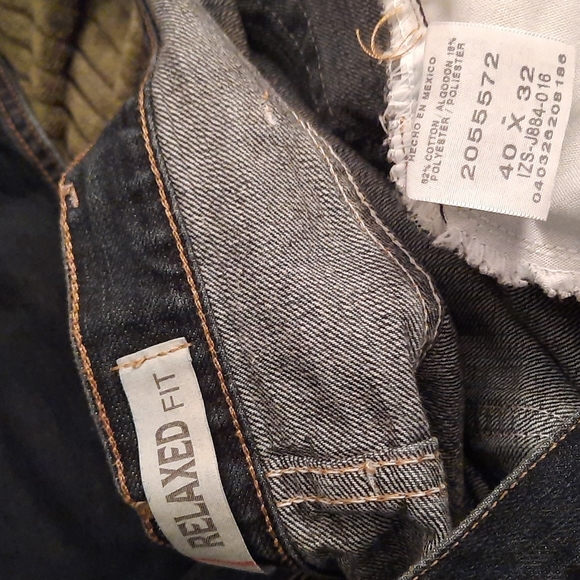 Lee denim jeans relaxed fit straight. Mens 40x32. Dark blue denim, like new! - Picture 4 of 6